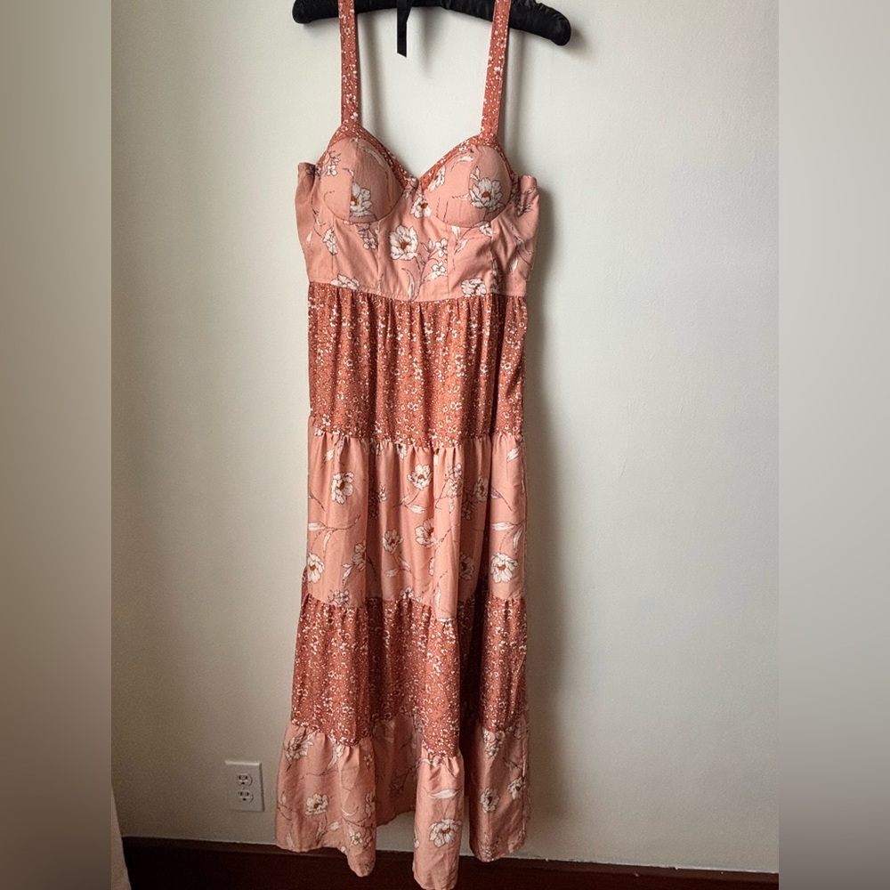 Floral Peach Dress- Band of the free-Size-M-NWT